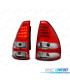 FANALI A LED PER TOYOTA LAND CRUISER FJ120 03-09 ROSSO BIANCO LED