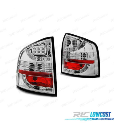 FANALI PER SKODA OCTAVIA II KOMBI 04-12 LED CROMATI