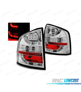 FANALI PER SKODA OCTAVIA II KOMBI 04-12 LED CROMATI
