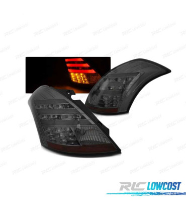 FANALI PER SUZUKI SWIFT 10-17 BARRE LED LTI NERE AFFUMICATE