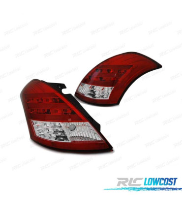 FANALI PER SUZUKI SWIFT 10-17 BAR LED ROSSO BIANCO