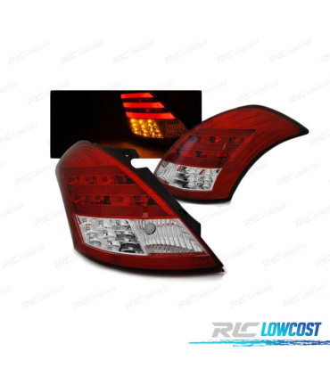 FANALI PER SUZUKI SWIFT 10-17 BAR LED ROSSO BIANCO