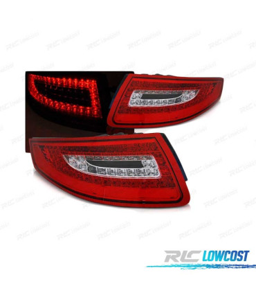 FANALI PER PORSCHE 911 997 04-08 LED ROSSO CHIARO