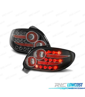 FARI LED PER PEUGEOT 206 98- NERO LED