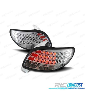 FANALI A LED PER PEUGEOT 206 98- CROMATI