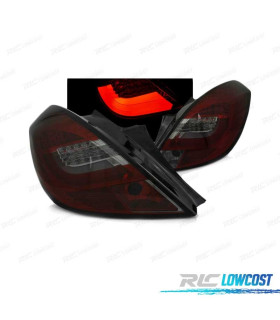 FANALI PER OPEL CORSA D 3P 06-14 BAR LED ROSSO FUMÈ