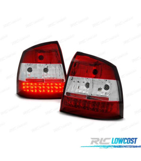 FANALI A LED PER OPEL ASTRA G 3P 5P 97-04 ROSSO BIANCO