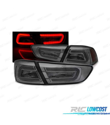 FANALI MITSUBISHI LANCER 8 SEDAN 08-11 BARRE LED FUMÈ