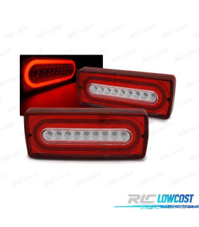 FANALI PER MERCEDES W463 CLASSE G 90-12 ROSSI CON FRECCIA A LED DINAMICA