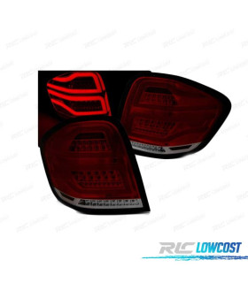 FANALI MERCEDES W164 05-08 BAR LED ROSSO FUMÈ