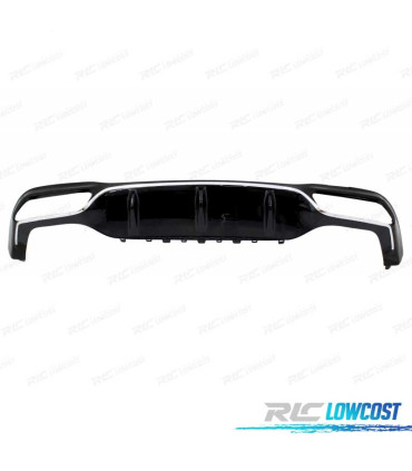 DIFFUSORE MERCEDES CLASSE E W213 AMG 16-19 LOOK E63 + TERMINALI DI SCARICO