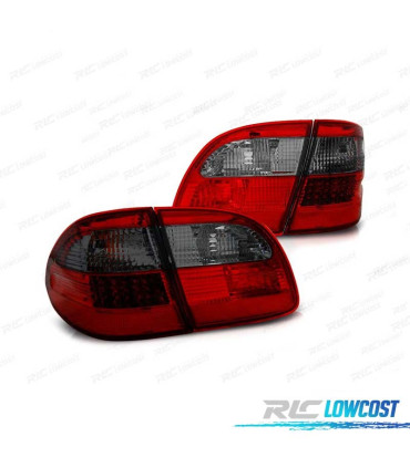 FANALI PER MERCEDES W211 KOMBI CLASSE E 02-06 LED ROSSO AFFUMICATO
