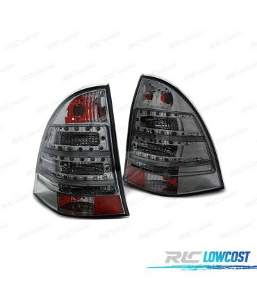 FARI LED PER MERCEDES C-KLASSE W203 KOMBI 00-07 FUMÉE LED