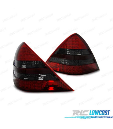FARI LED PER MERCEDES R170 SLK 96-04 ROSSO FUMÉE LED