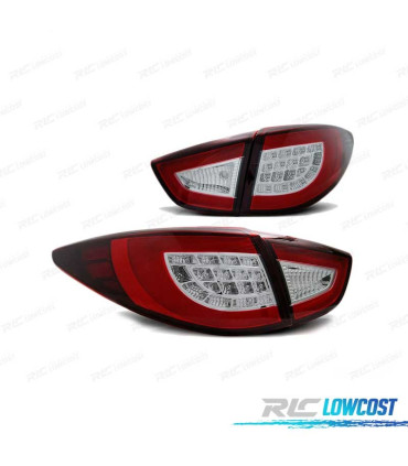FANALI PER HYUNDAI IX35 09-13 BAR LED ROSSO CHIARO