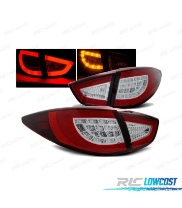 FANALI PER HYUNDAI IX35 09-13 BAR LED ROSSO CHIARO