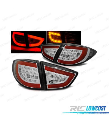 FANALI PER HYUNDAI IX35 09-13 BARRE A LED CROMATE