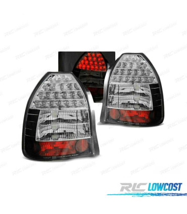 FANALI PER HONDA CIVIC 3P 95-01 LED NERI