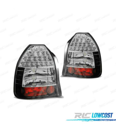 FANALI PER HONDA CIVIC 3P 95-01 LED NERI