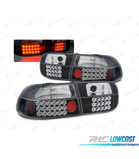 FANALI PER HONDA CIVIC 91-95 2D 4D A LED NERI