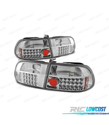 FARI LED PER HONDA CIVIC 91-95 2D 4D CROMATI LED