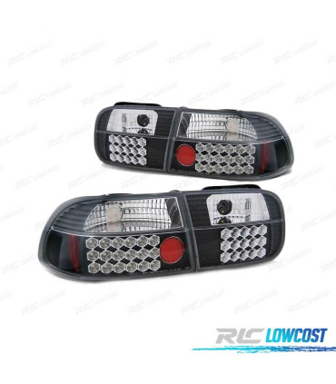 FARI LED PER HONDA CIVIC 91-95 3D NERO LED