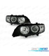 FARI PER BMW X5 E53 99-03 ANGEL EYES FONDO NERO ANELLO ALOGENO