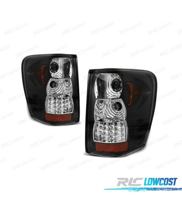 FANALI JEEP GRAND CHEROKEE 99-05 LED NERI