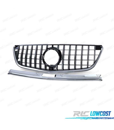 GRIGLIA MERCEDES CLASSE V W447 14-19 NERO CROMATO LOOK AMG
