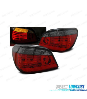 FANALI BMW E60 LCI 07-09 LED DINAMICI CON FRECCIA ROSSA FUMÉ