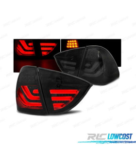 FANALI A LED BAR PER BMW E91 05-08 NERO AFFUMICATO