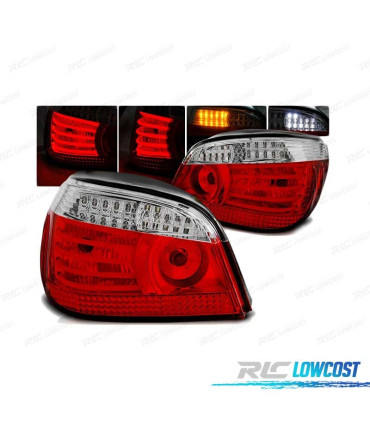 FANALI A LED BMW E60 03-07 ROSSO CRISTALLO