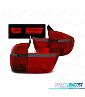 FANALI A LED BMW X5 E70 07-10 ROSSO SCURO A LED
