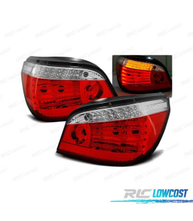FANALI BMW E60 03-07 ROSSO BIANCO LED