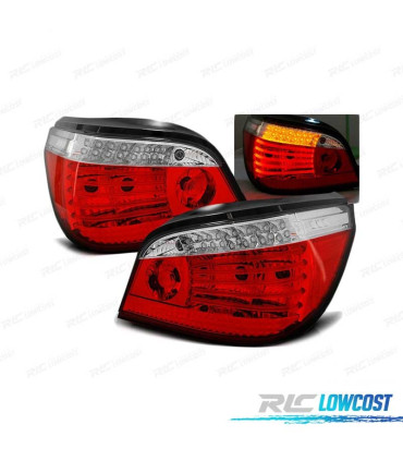 FANALI BMW E60 03-07 ROSSO BIANCO LED