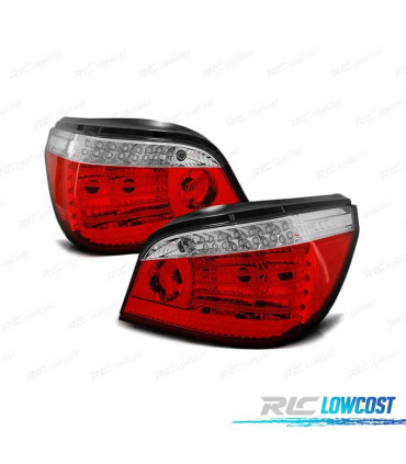 FANALI BMW E60 03-07 ROSSO BIANCO LED