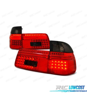 FARI LED BMW E39 97-00 TOURING ROSSO FUMÉ LED