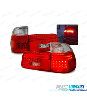 FANALI A LED BMW E39 97-00 TOURING ROSSO BIANCO LED