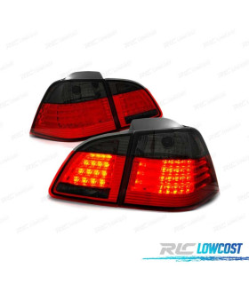 FARI LED BMW E61 04-07 TOURING ROSSO FUMÉE LED