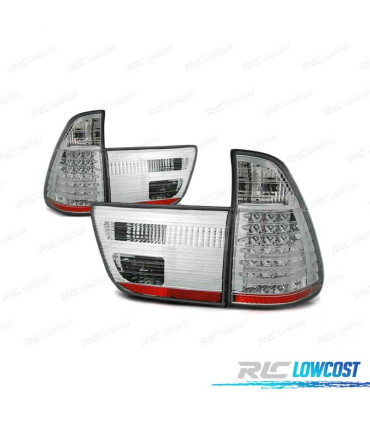 FANALI A LED PER BMW X5 E53 99-03 CROMATI