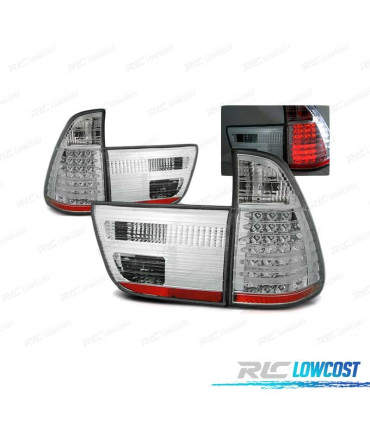 FANALI A LED PER BMW X5 E53 99-03 CROMATI