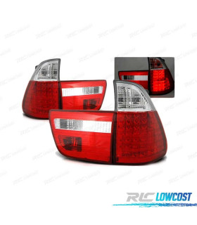 FANALI A LED PER BMW X5 E53 99-03 ROSSO CHIARO