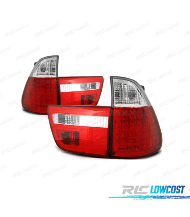 FANALI A LED PER BMW X5 E53 99-03 ROSSO CHIARO