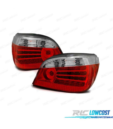 FANALI A LED BMW E60 03-07 ROSSO BIANCO