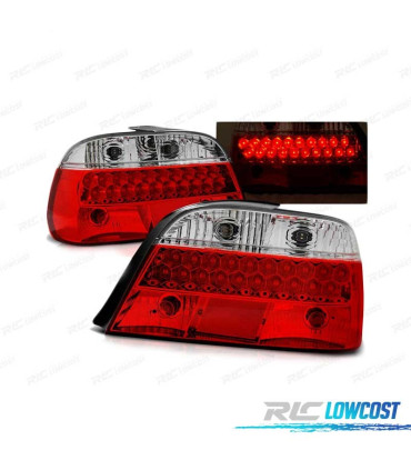 FARI LED PER BMW E38 94-01 ROSSO BIANCO LED