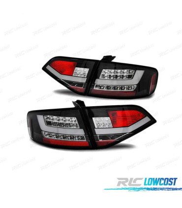 FANALI A LED PER AUDI A4 B8 SEDAN 08-11 NERO OPACO