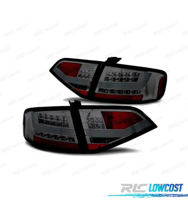 FANALI A LED PER AUDI A4 B8 SEDAN 08-11 BAR FUMÈ
