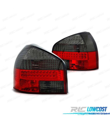 FANALI AUDI A3 96-00 LED ROSSO AFFUMICATO
