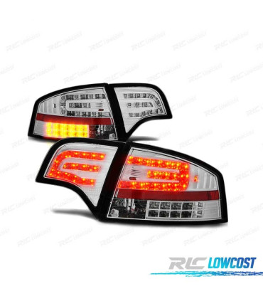 FANALI A LED AUDI A4 B7 04-08 SEDAN CROMATI LED