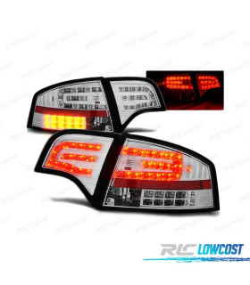 FANALI A LED AUDI A4 B7 04-08 SEDAN CROMATI LED